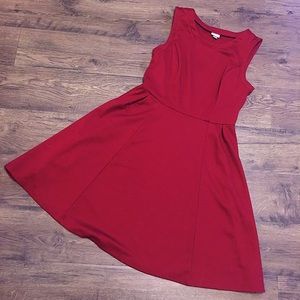 Burgundy Sleeveless Dress